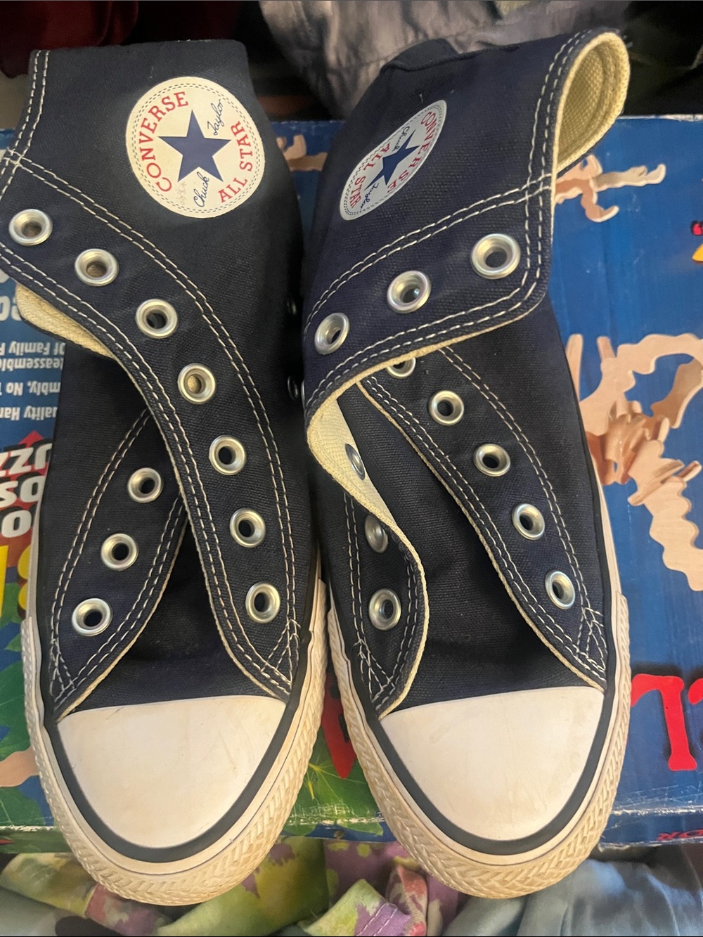 Converse Navy Blue High-Top Sneakers